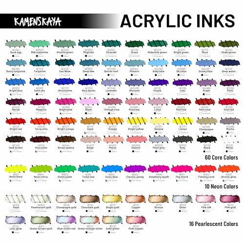 Kamenskaya Acrylic Inks, 'Sand' Acrylic Ink, 3.38 Fl Oz (100 ml) - color: Sand