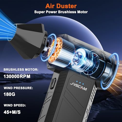 Compressed Air Duster-130000RPM Super Power Air Blower with Brushless Motor