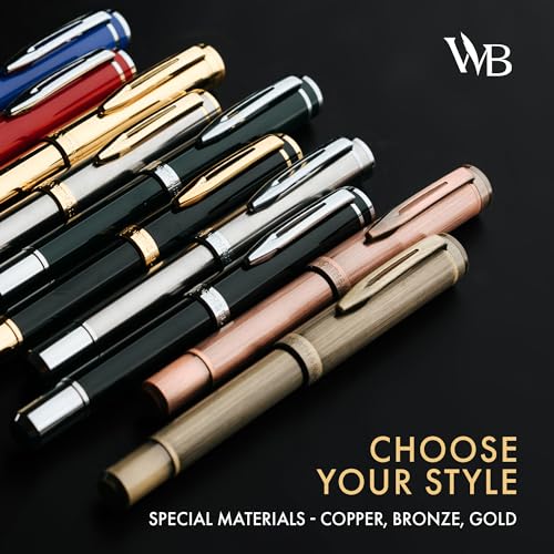 Wordsworth & Black Mini Pocket Fountain Pen for Writing, Medium Nib, Silver - color: Silver Chrome