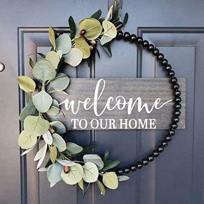 Welcome Stencils for Painting on Wood Sign - style: Home