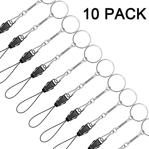 YOUOWO 10Pcs Lanyards Detachable with Plastic Buckle - color: 10 Pack Finger Ring Lanyard