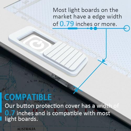 ILIVABLE Diamond Painting Light Pad Button Cover, Touch Protector Grey 2pk - color: Grey