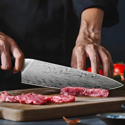 Chef Knife in Powder Steel, Japanese Kitchen Knife 8 Inch - size: 8.2"