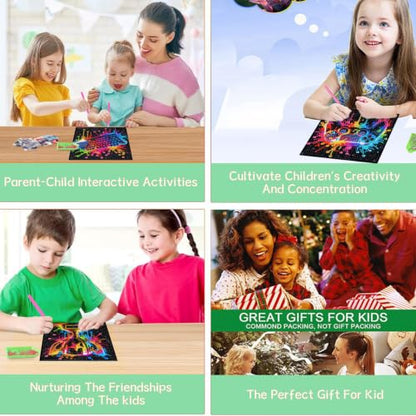 ICYANART 4 Pack Egame Diamond Art Painting Kits for Kids 6x6 Inch - color: E-Game
