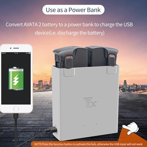 Two-Way Battery Charger Hub with Storage Charge for DJI Avata 2
