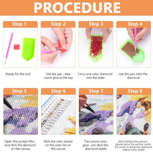 RYMILIE Strawberry Diamond Art Kits for Adults Diamond Painting Kit 12x16in - color: DP00118