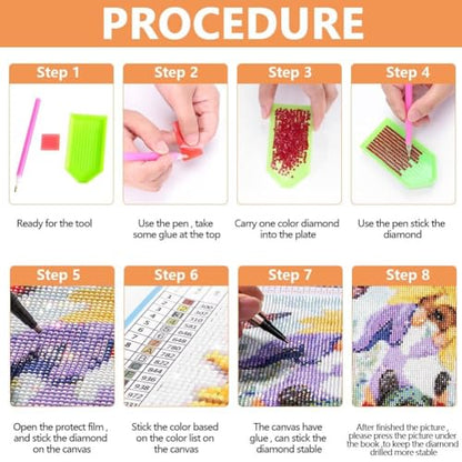 RYMILIE Strawberry Diamond Art Kits for Adults Diamond Painting Kit 12x16in - color: DP00118