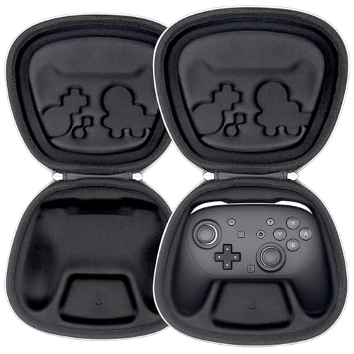 sisma Carrying Case Compatible with Nintendo Switch 2 Pro Controller, Buttons & Joysticks Full Protection, Hard Shell Original Switch Controller Travel Storage Case, Black - color: Black Special Edition