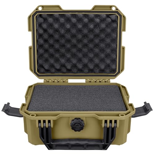 Eylar 11.8" Intact Series Compact Hard Camera Case, Lightweight and Durable Stacker Design with Foam (Dark Earth) - color: Dark Earth