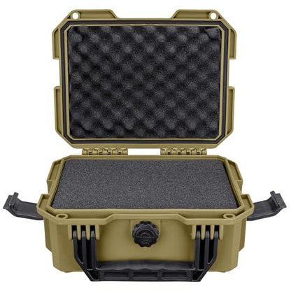 Eylar 11.8" Intact Series Compact Hard Camera Case, Lightweight and Durable Stacker Design with Foam (Dark Earth) - color: Dark Earth