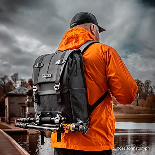 K&F CONCEPT Camera Backpack, 20L Camera Bags for Photographers - color: 01-grey