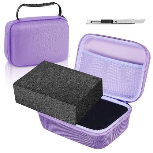 Relaxweex Hard Case with Foam, 11 X 7.8 X 4.3 Inch, Purple - color: Purple, size: 11 x 7.8 x 4.3 Inch