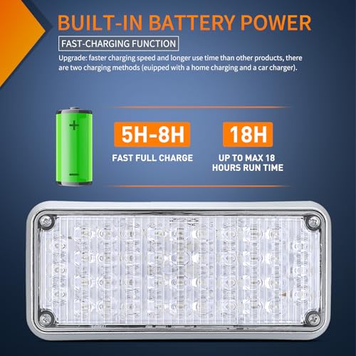 Nilight 2PCS 42LED Green Magnetic Strobe Lights Surface Mount Waterproof - color: 42LED Green