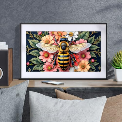YOYA Large Diamond Art Kits for Adults, Bee 5D Large Diamond Painting - color: Bee 504