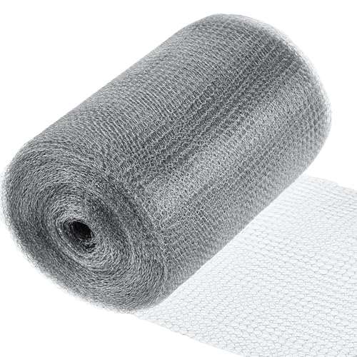 8 Inch X 100 ft Stainless Steel Mesh Rodent Control for Slugs - size: 8 Inch x 100 ft