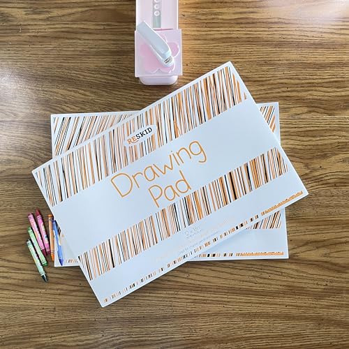 Reskid Drawing Paper Pad (12 x 18 inches) - 50 Sheets, 2-Pack Coloring Art Pads, Sketch (12x18 (2PACK)) - size: 12x18 (2PACK)