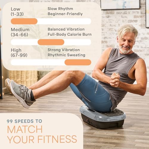 Lifepro HexaPlate Lite Compact Vibration Plate with Magnetic Acupoints - color: Silver