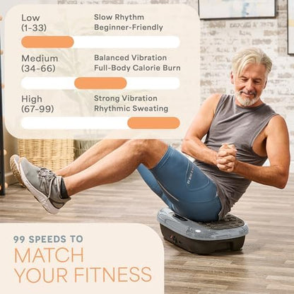 Lifepro HexaPlate Lite Compact Vibration Plate with Magnetic Acupoints - color: Silver