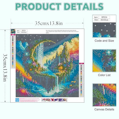 Landscape Diamond Painting Kits for Adults - Waterfall Diamond Art Kits - color: G9526