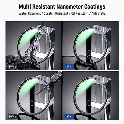 NEEWER 52mm MC UV Protection Filter 24 Layer Multi Resistant Nano Coatings/HD Optical Glass/Water Repellent/Scratch Resistant/Aluminum Alloy Ultra Slim Frame/Ultraviolet Filter - size: 52mm, style: UV
