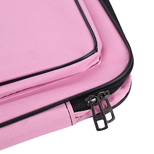 A3 Art Portfolio Carry Case Bag Drawboard Storage Portable Shoulder Tote - color: Pink
