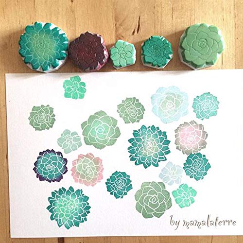 SGHUO 8pcs 4"x6" Rubber Stamp Carving Blocks Linoleum - color: Green