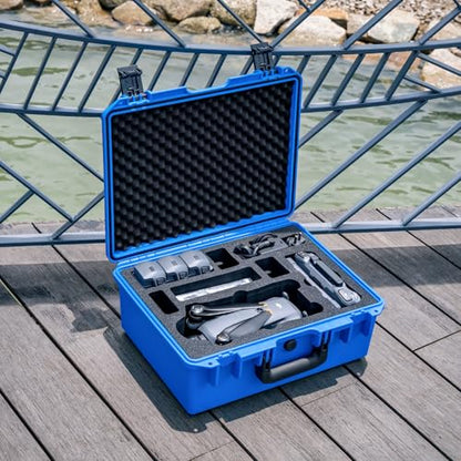 Lykus Titan M400 Hard Case for DJI Mavic 4 Pro and DJI RC Pro 2/RC2 - color: Blue