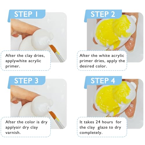200ml Air Dry Clay Glaze, Protect Clay Surfaces,Delivers Gloss Glaze Effect - size: gloss