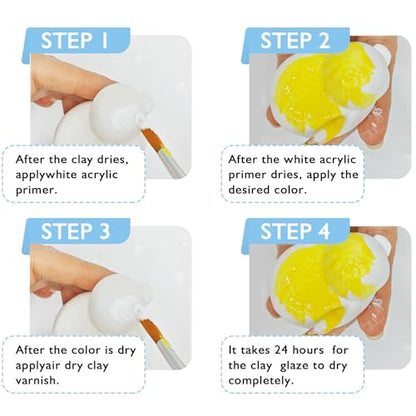 200ml Air Dry Clay Glaze, Protect Clay Surfaces,Delivers Gloss Glaze Effect - size: gloss