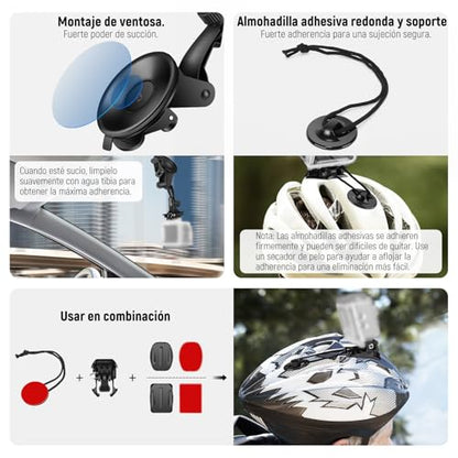 NEEWER 50 in 1 Action Camera Accessory Kit Compatible with GoPro DJI - style: 50 in 1 Comatible with GoPro
