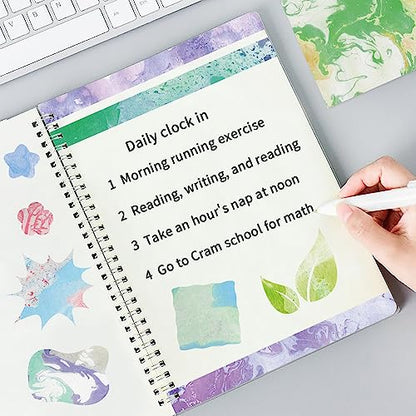 6x6" Cardstock Single Sided Scrapbooking,Craft Decorative Scrap Book Paper - color: 24sheets-halo staining
