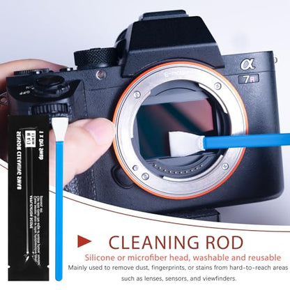 Camera Cleaning kit - Professional Camera Lens Cleaning Kit,Complete DSLR & Mirrorless Camera Sensor Cleaning Set Kit with Lens Pen, Blower, Brush, and Solution for Photography Essentials