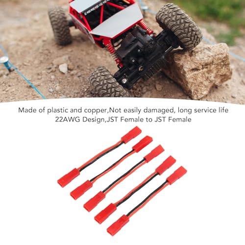 30A Brushed ESC Motor,5Pcs JST Interface Micro 30A Brushed Electronic Speed Controller with Brake Dual Way for 130 180 260 Motor 1/16 1/24 1/18 Car Model