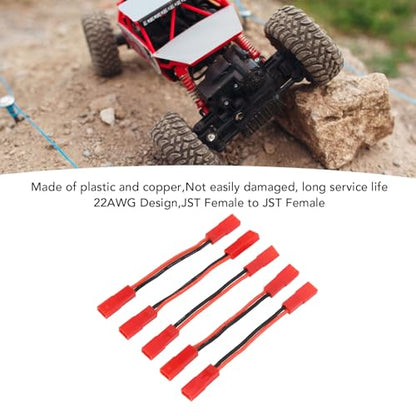 30A Brushed ESC Motor,5Pcs JST Interface Micro 30A Brushed Electronic Speed Controller with Brake Dual Way for 130 180 260 Motor 1/16 1/24 1/18 Car Model