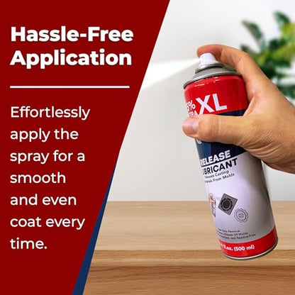 Silicone Mold Release Spray (Silicone-Based) (16.9 floz/500ml) - Resin & Epoxy Release Agent for Smooth Mold Removal with Ease, Universal Use on Almost All Molds - size: 1 Pack