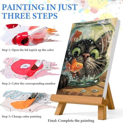 WUDWL Paint by Numbers Kit for Adults Beginner, with Framed - color: YH04252