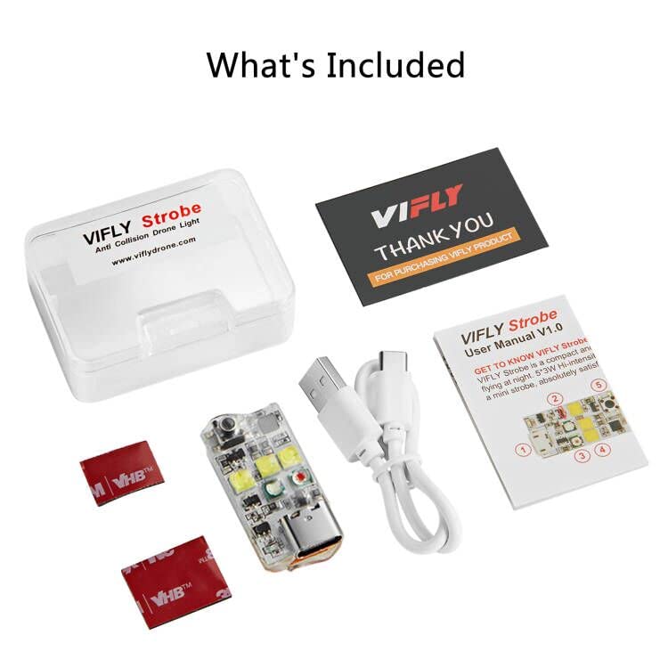 VIFLY Drone Strobe Light, FAA-compliant Anti Collision Strobe (3pcs)