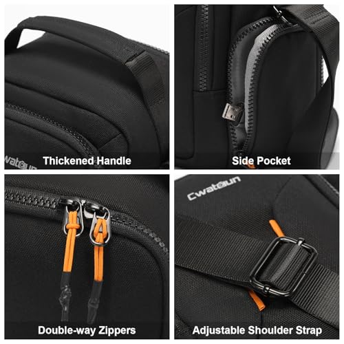 Cwatcun Compact Camera Sling Bag, Padded Crossbody Case for DSLR/Mirrorless - size: Small