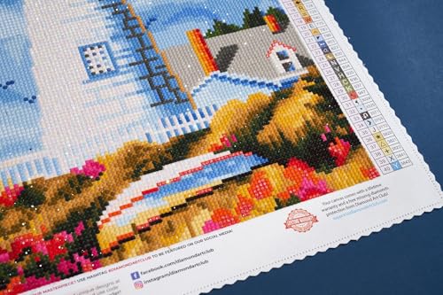 DIAMOND ART CLUB Lighthouse Harbour Diamond Art Kits for Adults - color: Lighthouse Harbour