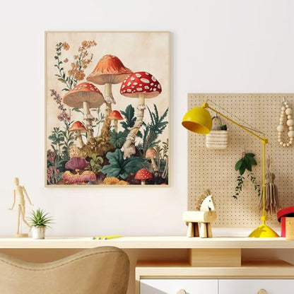 Dawnsphere Mushroom Paint by Numbers Kit for Adults Without Frame 16x20 in - color: OP-US14