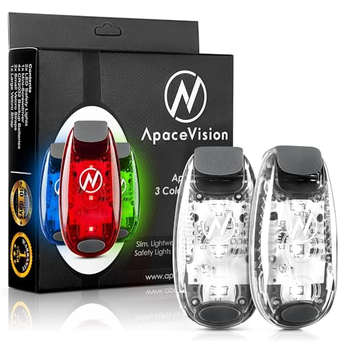 LED Safety Light (2 Pack) with Bonus Items – Clip On Strobe/Running Lights for Runners, Dogs, Bikes, Walking and More - color: Mixed