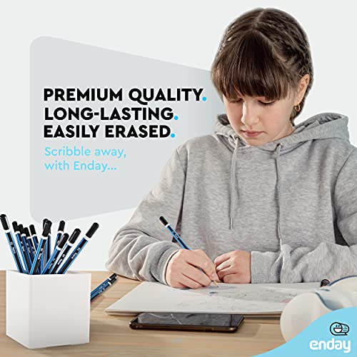 Emraw 2B Pencils Pack Bundle for Tests Exam Writing Drawing Sketching - Bulk Pack of 24 Pencil