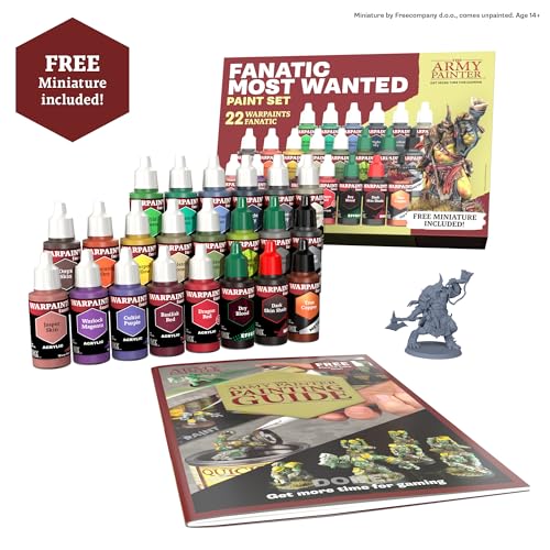 The Army Painter, Warpaints Fanatic Most Wanted Paint Set, 22 x 18 ml
