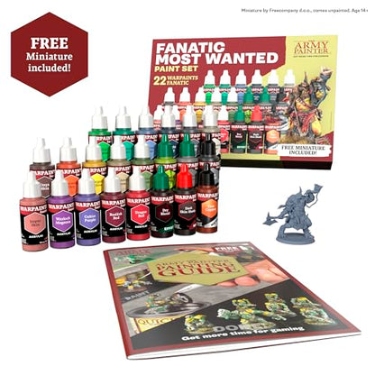 The Army Painter, Warpaints Fanatic Most Wanted Paint Set, 22 x 18 ml