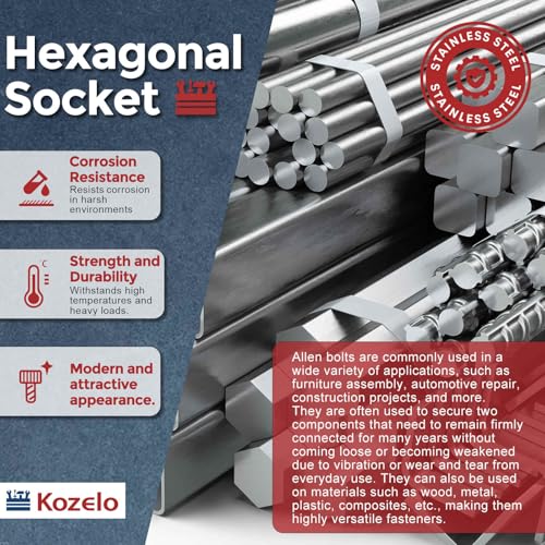 Socket Head Cap Screws M3-0.5x65mm 304 Stainless Steel Silver 10pcs - size: M3-0.5x65mm