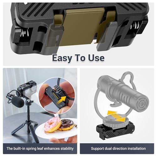 Cold Shoe Expansion Adapter for DJI Osmo Action 5 Pro 4 3,Stable Mounting - color: Cold Shoe Expansion Kit