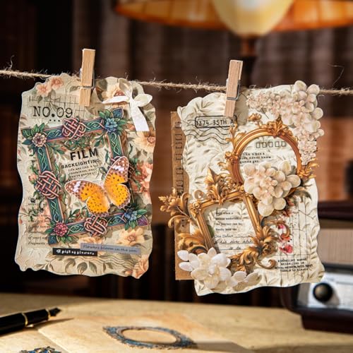 60 Pcs Medieval Frame Stickers for Scrapbooking and Journaling - color: Medieval Crests