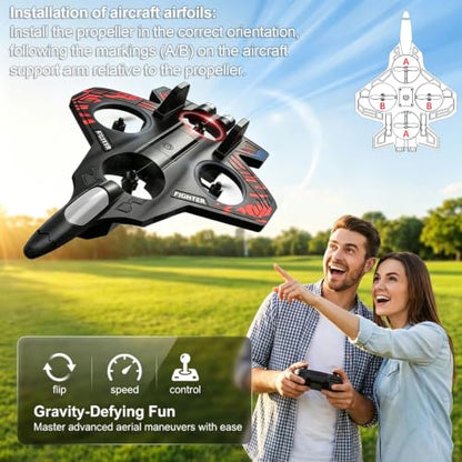 RC Plane, Foam Remote Control Airplane for Hobbyists Pilots Beginners - color: Red