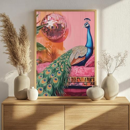 Mandun Peacock Paint by Numbers Kit for Adults, 16x20 inch - color: Peacock