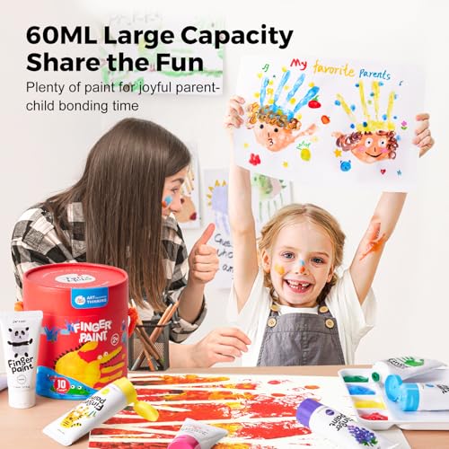 Jar Melo Washable Finger Paints for Toddlers, 12 Colors - style: 12 Colors